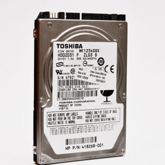 hdd toshiba laptop 120gb