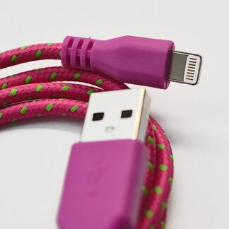 Cablu iPhone 5 / 5C / 5S / 6 / 6S Lightning snur textil